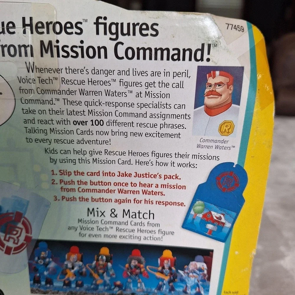 Fisher Price Rescue Heroes Voice Tech Jake Justice With Talking Mission Card
